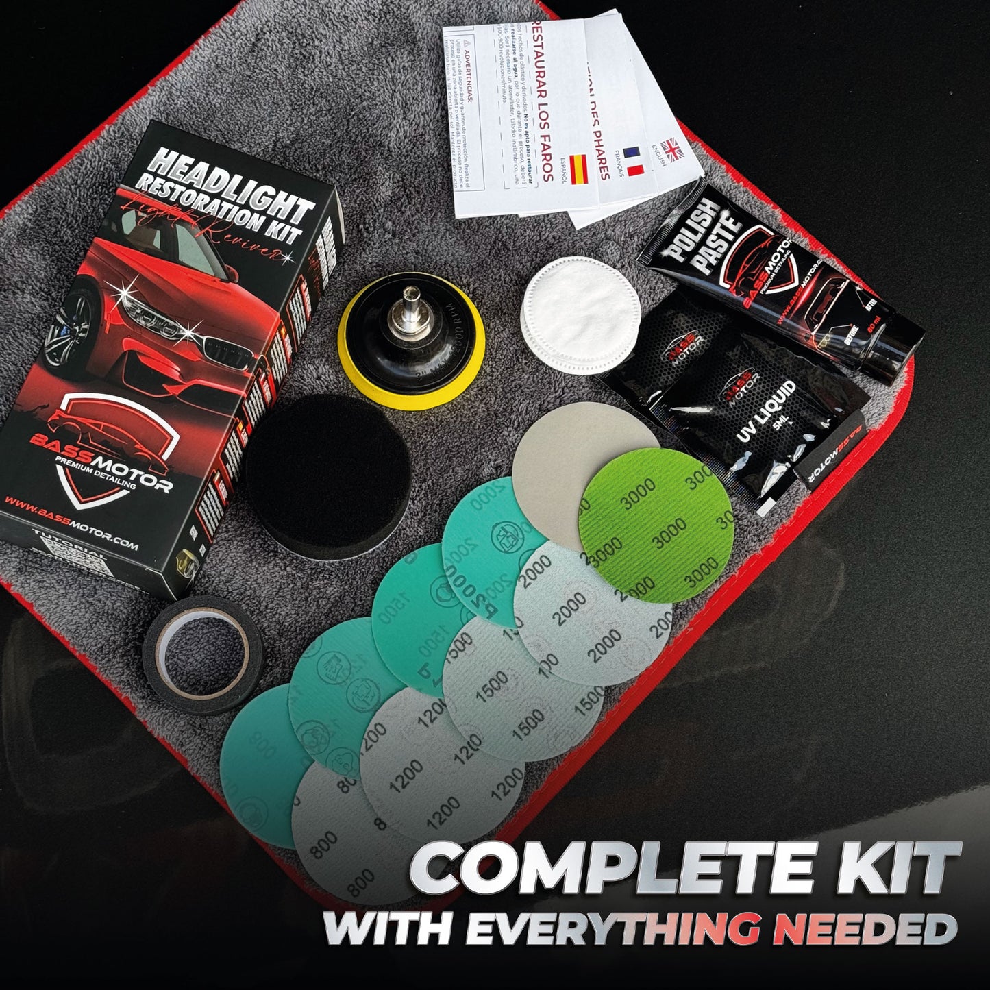 Light Reviver - Kit Reparador de Faros
