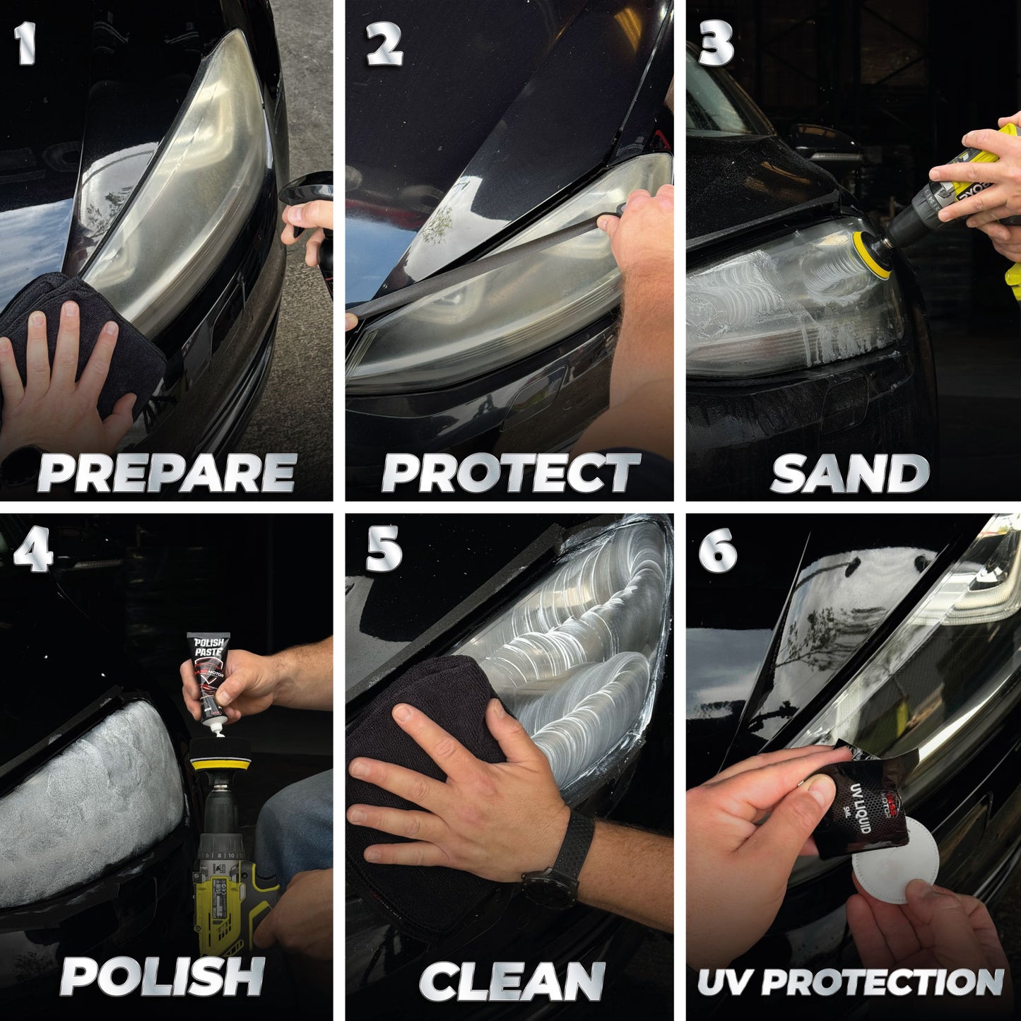 Light Reviver - Kit Reparador de Faros