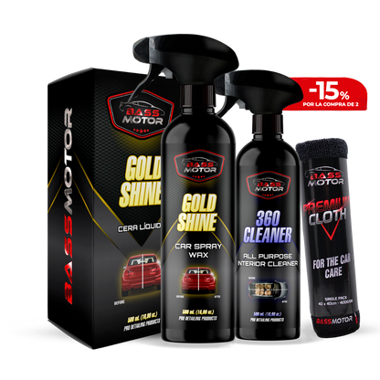 Pack Gold Shine + 360 Cleaner - ¡Hasta un 15% para empezar la vuelta al cole!